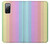 S3849 カラフルな縦の色 Colorful Vertical Colors Samsung Galaxy S20 FE バックケース、フリップケース・カバー