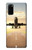 S3837 飛行機離陸日の出 Airplane Take off Sunrise Samsung Galaxy S20 バックケース、フリップケース・カバー