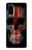 S3848 イギリスの旗の頭蓋骨 United Kingdom Flag Skull Samsung Galaxy S20 バックケース、フリップケース・カバー