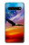 S3841 白頭ワシ カラフルな空 Bald Eagle Flying Colorful Sky Samsung Galaxy S10 5G バックケース、フリップケース・カバー