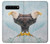 S3843 白頭ワシと氷 Bald Eagle On Ice Samsung Galaxy S10 5G バックケース、フリップケース・カバー