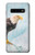 S3843 白頭ワシと氷 Bald Eagle On Ice Samsung Galaxy S10 Plus バックケース、フリップケース・カバー