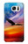 S3841 白頭ワシ カラフルな空 Bald Eagle Flying Colorful Sky Samsung Galaxy S7 バックケース、フリップケース・カバー