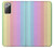 S3849 カラフルな縦の色 Colorful Vertical Colors Samsung Galaxy Note 20 バックケース、フリップケース・カバー