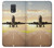 S3837 飛行機離陸日の出 Airplane Take off Sunrise Samsung Galaxy Note 4 バックケース、フリップケース・カバー