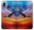 S3841 白頭ワシ カラフルな空 Bald Eagle Flying Colorful Sky Samsung Galaxy A20, Galaxy A30 バックケース、フリップケース・カバー