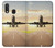 S3837 飛行機離陸日の出 Airplane Take off Sunrise Samsung Galaxy A20e バックケース、フリップケース・カバー
