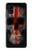 S3848 イギリスの旗の頭蓋骨 United Kingdom Flag Skull Samsung Galaxy A41 バックケース、フリップケース・カバー