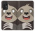 S3855 ナマケモノの顔の漫画 Sloth Face Cartoon Samsung Galaxy A52, Galaxy A52 5G バックケース、フリップケース・カバー