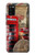 S3856 ヴィンテージ ロンドン ブリティッシュ Vintage London British Samsung Galaxy A02s, Galaxy M02s  (NOT FIT with Galaxy A02s Verizon SM-A025V) バックケース、フリップケース・カバー