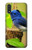 S3839 幸福の青い 鳥青い鳥 Bluebird of Happiness Blue Bird Samsung Galaxy A01 バックケース、フリップケース・カバー