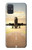 S3837 飛行機離陸日の出 Airplane Take off Sunrise Samsung Galaxy A71 バックケース、フリップケース・カバー