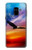 S3841 白頭ワシ カラフルな空 Bald Eagle Flying Colorful Sky Samsung Galaxy A8 (2018) バックケース、フリップケース・カバー