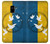 S3857 平和鳩 ウクライナの旗 Peace Dove Ukraine Flag Samsung Galaxy A8 (2018) バックケース、フリップケース・カバー