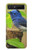 S3839 幸福の青い 鳥青い鳥 Bluebird of Happiness Blue Bird Samsung Galaxy Z Flip 5G バックケース、フリップケース・カバー