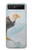 S3843 白頭ワシと氷 Bald Eagle On Ice Samsung Galaxy Z Flip 5G バックケース、フリップケース・カバー