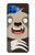 S3855 ナマケモノの顔の漫画 Sloth Face Cartoon Motorola Moto G 5G Plus バックケース、フリップケース・カバー