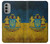 S3858 ウクライナ ヴィンテージ旗 Ukraine Vintage Flag Motorola Moto G51 5G バックケース、フリップケース・カバー