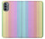 S3849 カラフルな縦の色 Colorful Vertical Colors Motorola Moto G31 バックケース、フリップケース・カバー