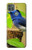 S3839 幸福の青い 鳥青い鳥 Bluebird of Happiness Blue Bird Motorola Moto G9 Power バックケース、フリップケース・カバー