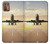 S3837 飛行機離陸日の出 Airplane Take off Sunrise Motorola Moto G9 Plus バックケース、フリップケース・カバー