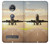 S3837 飛行機離陸日の出 Airplane Take off Sunrise Motorola Moto Z2 Play, Z2 Force バックケース、フリップケース・カバー