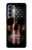 S3850 アメリカの国旗の頭蓋骨 American Flag Skull Motorola Edge S30 バックケース、フリップケース・カバー