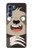 S3855 ナマケモノの顔の漫画 Sloth Face Cartoon Motorola Edge S30 バックケース、フリップケース・カバー