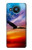 S3841 白頭ワシ カラフルな空 Bald Eagle Flying Colorful Sky Nokia 8.3 5G バックケース、フリップケース・カバー