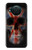 S3848 イギリスの旗の頭蓋骨 United Kingdom Flag Skull Nokia X10 バックケース、フリップケース・カバー