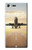 S3837 飛行機離陸日の出 Airplane Take off Sunrise Sony Xperia XZ Premium バックケース、フリップケース・カバー