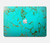 S2377 ターコイズの宝石用原石のグラフィックプリント Turquoise Gemstone Texture Graphic Printed MacBook Pro 14 M1-M5 A2442,A2779,A2992,A2918,A3112,A3185,A3401,A3434,A3112 ケース・カバー