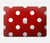 S2951 赤の水玉 Red Polka Dots MacBook Pro 14 M1-M5 A2442,A2779,A2992,A2918,A3112,A3185,A3401,A3434,A3112 ケース・カバー