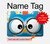 S2521 可愛いオタクフクロウ漫画 Cute Nerd Owl Cartoon MacBook Pro 16 M1,M2,M3,M4 (2021,2024) - A3403, A3186, A2991, A2780, A2485 ケース・カバー
