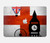 S2979 イングランドサッカー England Football Soccer Flag MacBook Pro 16 M1,M2,M3,M4 (2021,2024) - A3403, A3186, A2991, A2780, A2485 ケース・カバー