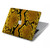 S3365 黄パイソンの皮膚 グラフィックプリント Yellow Python Skin Graphic Print MacBook Pro 16 M1,M2,M3,M4 (2021,2024) - A3403, A3186, A2991, A2780, A2485 ケース・カバー