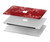 S3817 赤い花の桜のパターン Red Floral Cherry blossom Pattern MacBook Pro 16 M1,M2 (2021,2023) - A2485, A2780 ケース・カバー