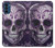 S3582 紫の頭蓋骨 Purple Sugar Skull Motorola Moto G41 バックケース、フリップケース・カバー