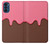 S3754 ストロベリーアイスクリームコーン Strawberry Ice Cream Cone Motorola Moto G41 バックケース、フリップケース・カバー