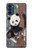 S3793 かわいい赤ちゃん雪パンダのペイント Cute Baby Panda Snow Painting Motorola Moto G41 バックケース、フリップケース・カバー