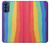 S3799 かわいい縦水彩レインボー Cute Vertical Watercolor Rainbow Motorola Moto G41 バックケース、フリップケース・カバー