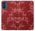 S3817 赤い花の桜のパターン Red Floral Cherry blossom Pattern Motorola Moto G41 バックケース、フリップケース・カバー