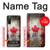 S2490 カナダメープルリーフ旗 Canada Maple Leaf Flag Texture Sony Xperia 10 III Lite バックケース、フリップケース・カバー