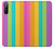 S3678 カラフルなレインボーバーティカル Colorful Rainbow Vertical Sony Xperia 10 III Lite バックケース、フリップケース・カバー
