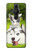 S3795 不機嫌子猫遊び心シベリアンハスキー犬ペイント Kitten Cat Playful Siberian Husky Dog Paint Sony Xperia Pro-I バックケース、フリップケース・カバー