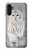 S1566 白フクロウ シロフクロウ Snowy Owl White Owl Samsung Galaxy A13 4G バックケース、フリップケース・カバー