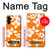 S2245 ハワイのハイビスカスオレンジ柄 Hawaiian Hibiscus Orange Pattern Samsung Galaxy A13 4G バックケース、フリップケース・カバー