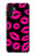 S2933 ピンクの唇のキス Pink Lips Kisses on Black Samsung Galaxy A13 4G バックケース、フリップケース・カバー