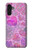 S3710 ピンクのラブハート Pink Love Heart Samsung Galaxy A13 4G バックケース、フリップケース・カバー