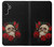 S3753 ダークゴシックゴススカルローズ Dark Gothic Goth Skull Roses Samsung Galaxy A13 4G バックケース、フリップケース・カバー